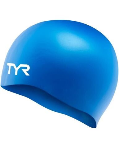 TYR LSilicone Wrinkle-Free Cap BLUE yüzücü bonesi