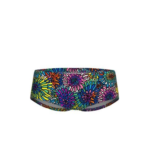 M ARENA GARDEN SWIM LOW WAIST SHORT BLACK MULTI