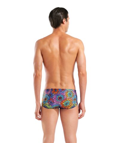 M ARENA GARDEN SWIM LOW WAIST SHORT BLACK MULTI