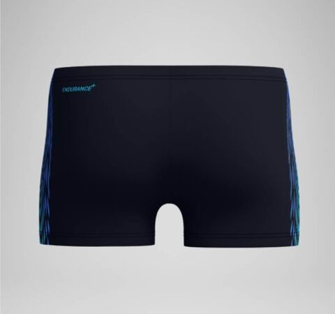 Speedo Men's Tech Panel Aquashort Black/Blue erkek şort mayo