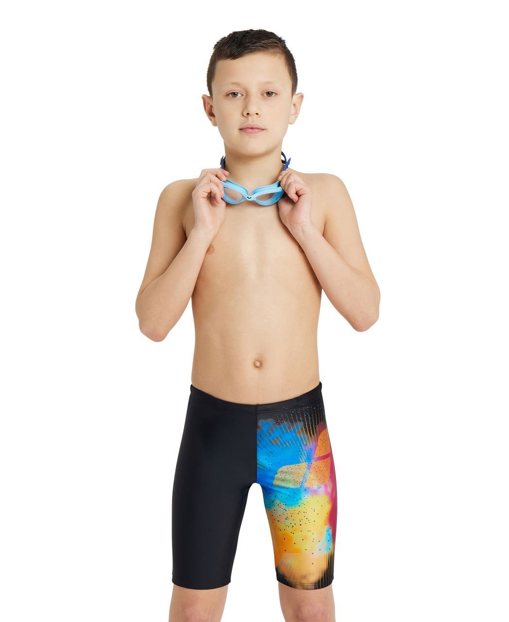 B SWIM JAMMER PLACEMENT  ERKEK ÇOCUK YÜZÜCÜ MAYOSU /BLACK-MULTI