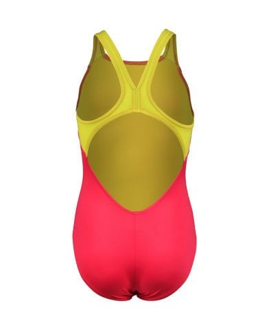 GIRL'S ARENA BUTTERFLY SWIMSUIT V BACK/ FREAK ROSE-SOFT GREEN KIZ ÇOCUK MAYOSU