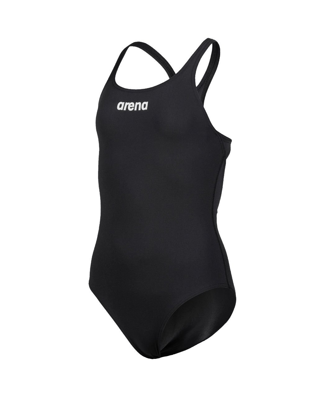 GIRLS TEAM SWIMSUIT SWIM PRO SOLID L/BLACK KIZ ÇOCUK MAYOSU