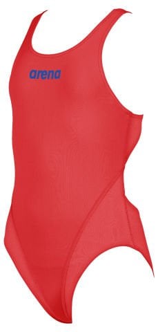 G SOLID SWIM TECH JR KIZ ÇOCUK YÜZÜCÜ MAYOSU / FLUO RED