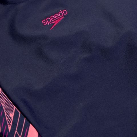 SPEEDO HYPERBOOM SPLC LSUIT/NAVY PINK KIZ ÇOCUK MA