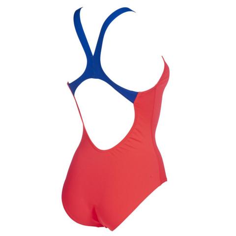 W SOLID SWIM PRO BACK KADIN YÜZÜCÜ MAYOSU/ FLUO RED/NEON BLUE