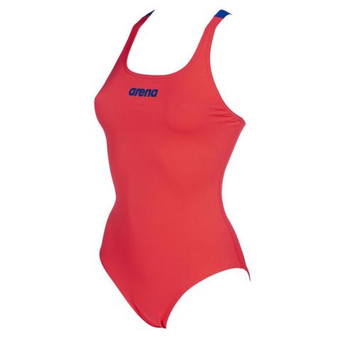 W SOLID SWIM PRO BACK KADIN YÜZÜCÜ MAYOSU/ FLUO RED/NEON BLUE