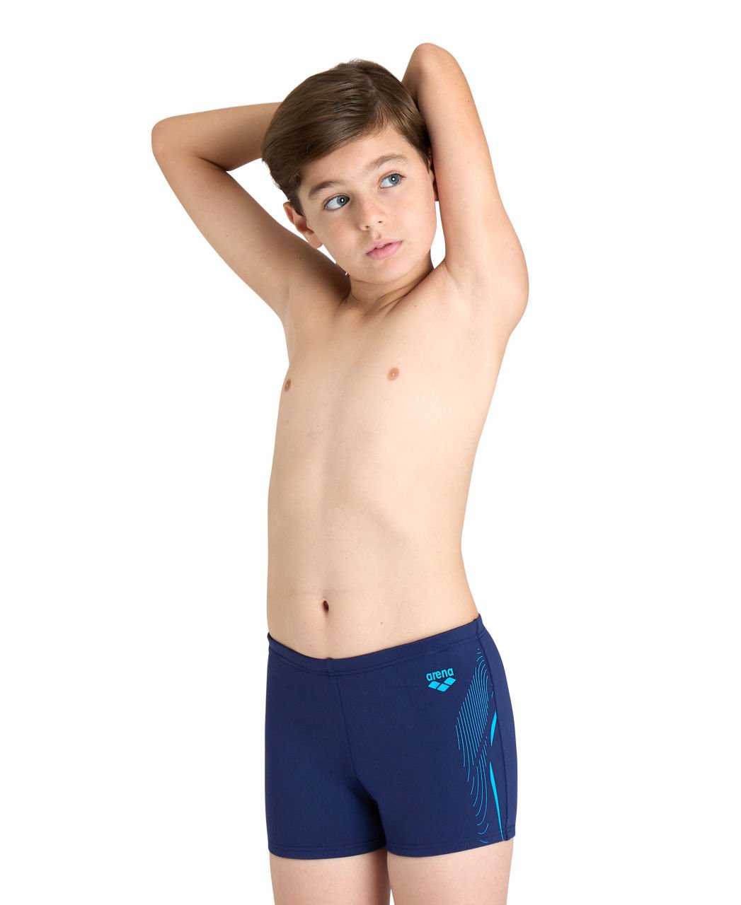 BOYS SWIM SHORT GRAPHIC ERKEK ÇOCUK YÜZÜCÜ MAYOSU/NAVY-MARTINICA