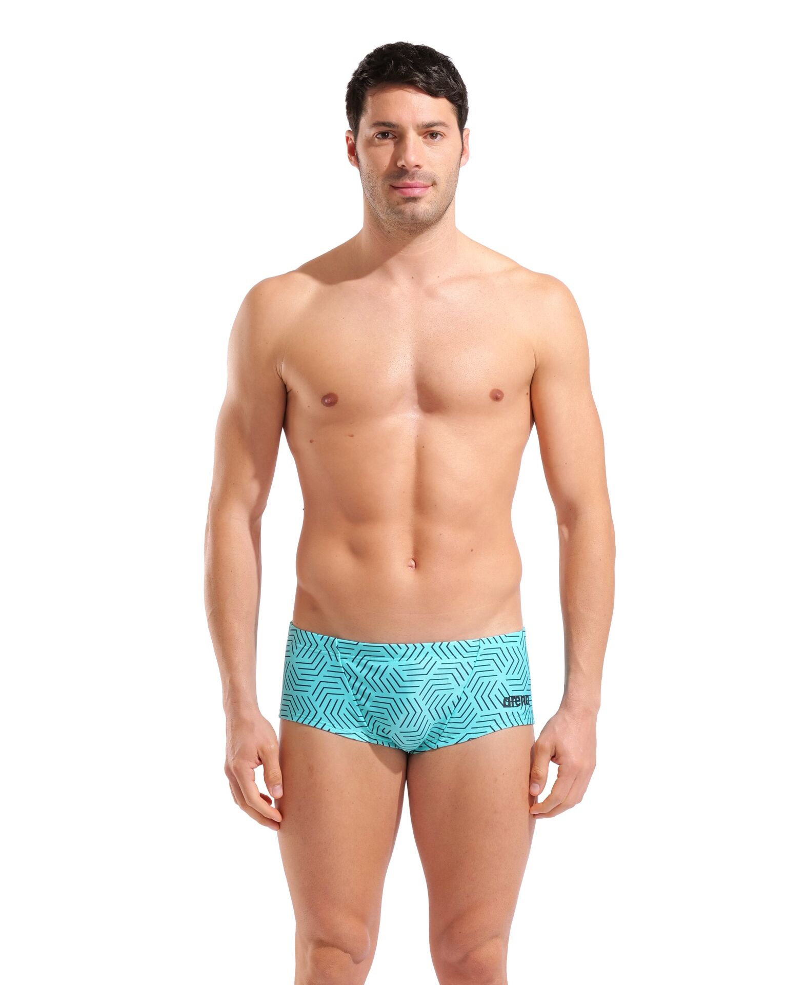 M ARENA ALLOVER SWIM LOW WAIST SHORT WATER MULTI