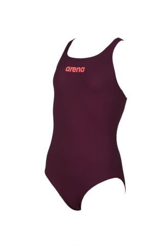 G SOLID SWIM PRO JR KIZ ÇOCUK YÜZÜCÜ MAYOSU /RED WINE-SHINY PINK