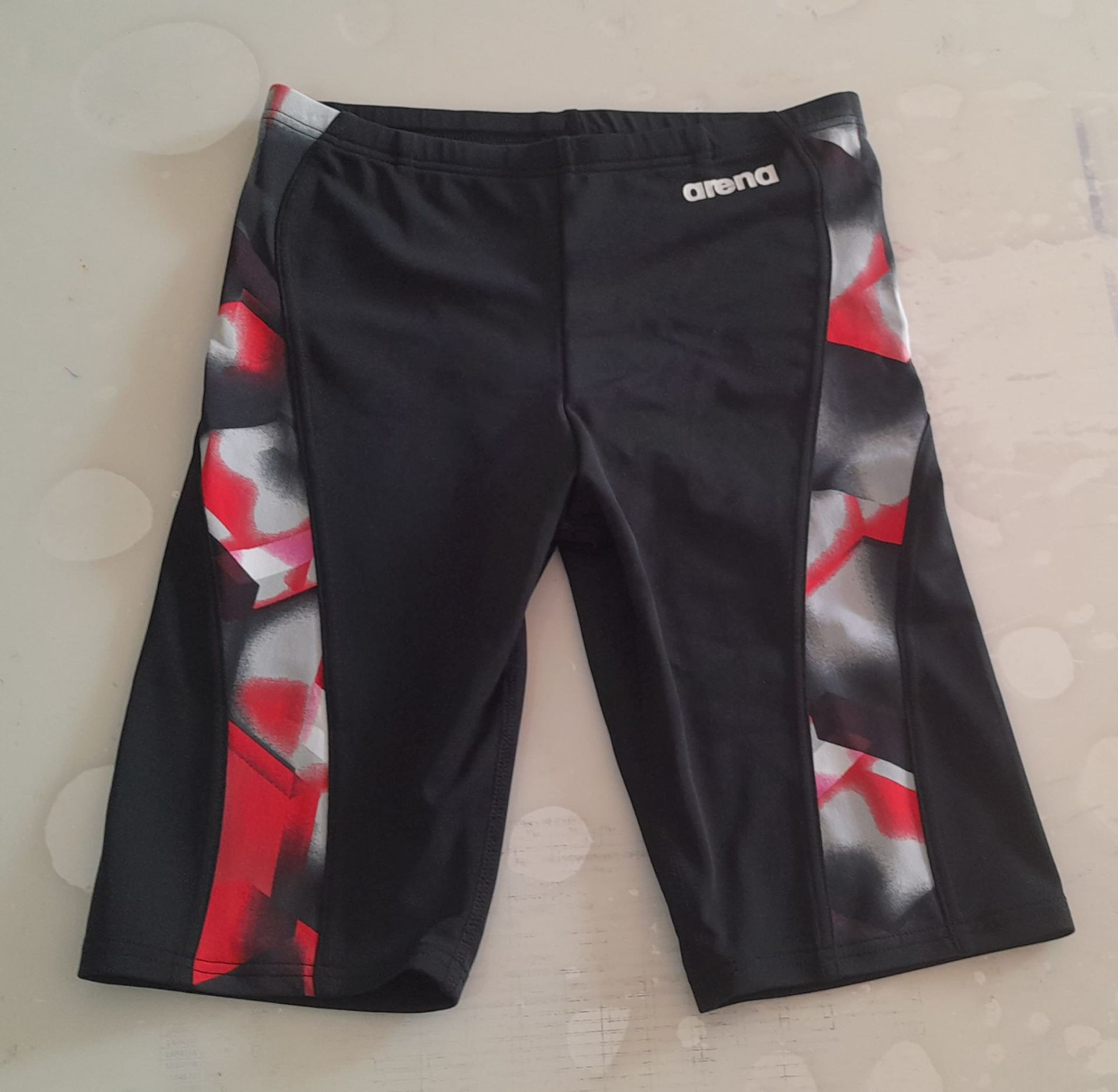 B LAVA JR JAMMER ERKEK ÇOCUK YÜZÜCÜ MAYOSU /BLACK-RED