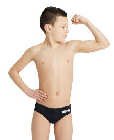 BOYS TEAM SWIM BRIEFS SOLID/BLACK ERKEK ÇOCUK SLİP MAYO