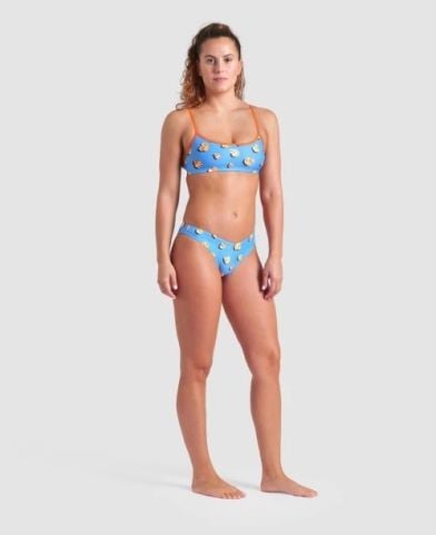 WOMEN'S ARENA DUCKS SWIMSUIT BIKINI BANDEAU/TURQUOISE-ORANGE FUNNY PRINTS ÖZEL KOLEKSİYON KADIN BİKİNİSİ
