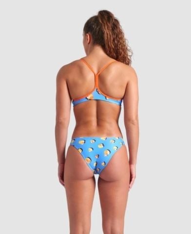 WOMEN'S ARENA DUCKS SWIMSUIT BIKINI BANDEAU/TURQUOISE-ORANGE FUNNY PRINTS ÖZEL KOLEKSİYON KADIN BİKİNİSİ