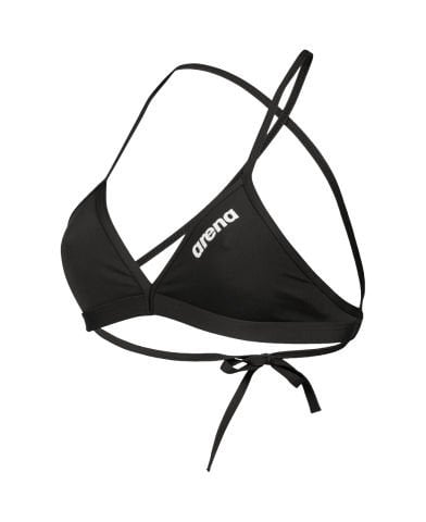 WOMENS TEAM SWIM TOP TIE BACK SOLID/BLACK KADIN ÜÇGEN BİKİNİ ÜSTÜ