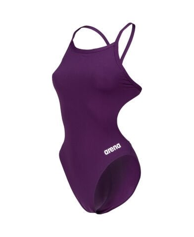 WOMENS TEAM SWIMSUIT CHALLANGE SOLID/PLUM-WHITE  KADIN YÜZÜCÜ MAYOSU