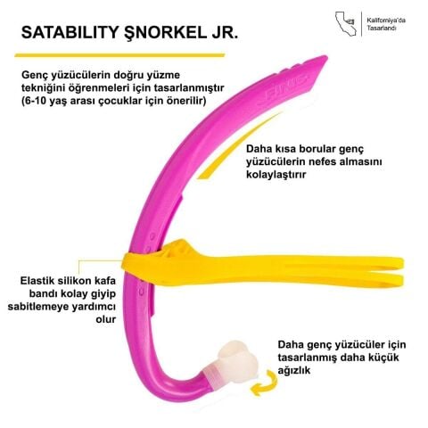 Stability Şnorkel Jr. Pembe