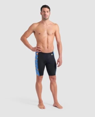 MEN'S ARENA DUCKS SWIM JAMMER/BLACK-TURQUOISE FUNNY PRINTS ÖZEL KOLEKSİYON ERKEK MAYOSU