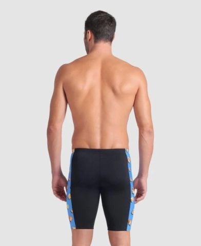 MEN'S ARENA DUCKS SWIM JAMMER/BLACK-TURQUOISE FUNNY PRINTS ÖZEL KOLEKSİYON ERKEK MAYOSU