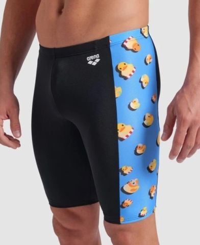 MEN'S ARENA DUCKS SWIM JAMMER/BLACK-TURQUOISE FUNNY PRINTS ÖZEL KOLEKSİYON ERKEK MAYOSU