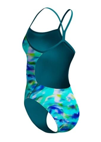 Women's Club Training Printed V-Back 2.0 Swimsuit Kadın Mayosu