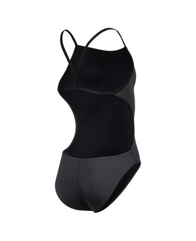 GIRLS TEAM SWIMSUIT CHALLENGE SOLID KIZ ÇOCUK MAYOSU /ASPHALT -ORANGE