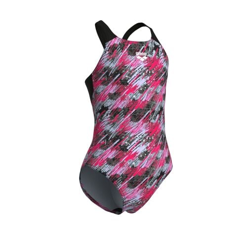 G ARENA DRAFT SWIMSUIT V BACK L BLACK