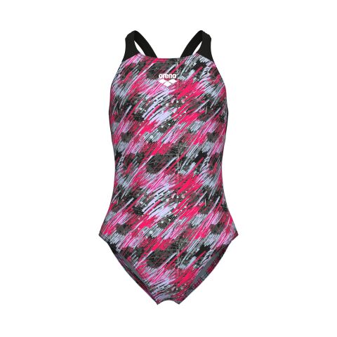 G ARENA DRAFT SWIMSUIT V BACK L BLACK