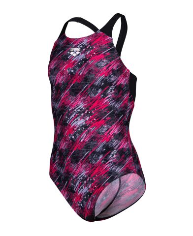G ARENA DRAFT SWIMSUIT V BACK L BLACK
