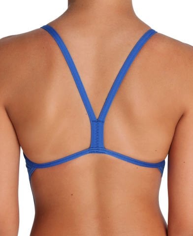 GIRLS TEAM SWIMSUIT CHALLENGE SOLID/ROYAL-WHITE KIZ ÇOCUK  YÜZÜCÜ MAYOSU
