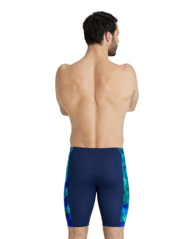 MEN'S SWIM JAMMER ALLOVER ERKEK YÜZÜCÜ MAYOSU /NAVY-NEON BLUE-MULTI