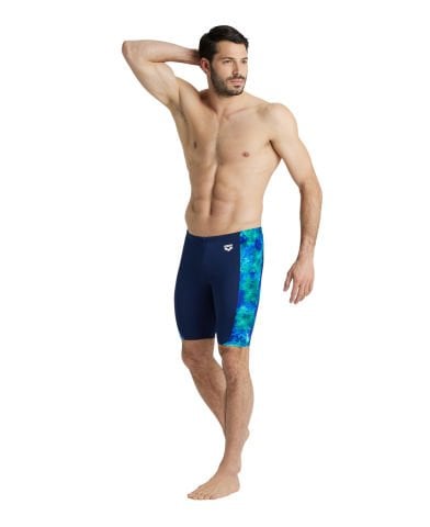 MEN'S SWIM JAMMER ALLOVER ERKEK YÜZÜCÜ MAYOSU /NAVY-NEON BLUE-MULTI