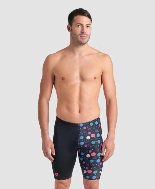 MEN'S ARENA CONTOUR  SWIM JAMMER/BLACK MULTI FUNNY PRINTS ÖZEL KOLEKSİYON ERKEK MAYOSU