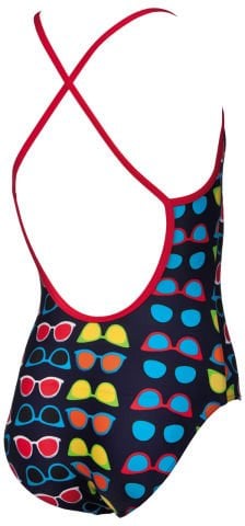 G SUNGLASSES JR ONE PIECE KIZ ÇOCUK YÜZÜCÜ MAYOSU /NAVY RED