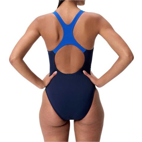 Women's Medley Logo Medalist Swimsuit Navy/Blue Kadın Mayosu