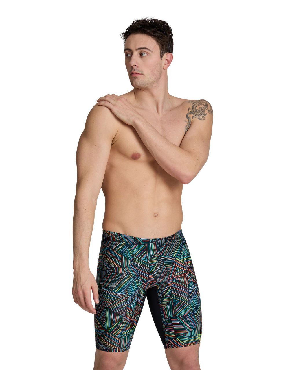 MEN'S ARENA OVERVIEW SWIM JAMMER/BLACK-BLACK MULTI
