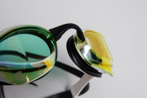 COBRA ULTRA SWIPE MIRROR-INDOORS YÜZÜCÜ YARIŞ GÖZLÜĞÜ  / YELLOW COPPER WHITE