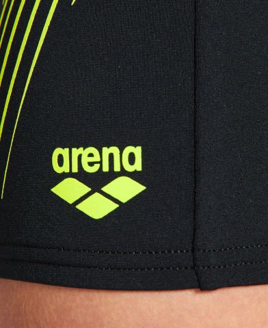 B STREAK JR SHORT ERKEK ÇOCUK YÜZÜCÜ MAYOSU /BLACK-SOFT GREEN
