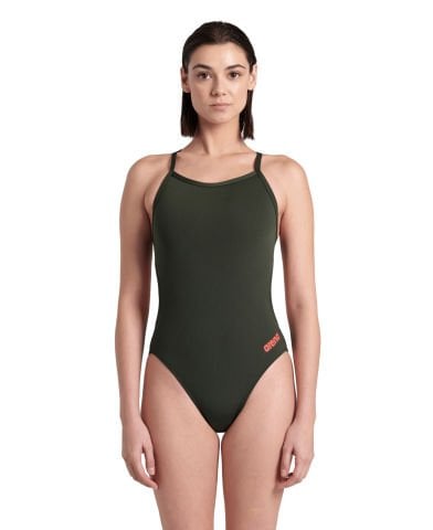 WOMEN'S TEAM SWIMSUIT CHALLANGE SOLID/ DARK SAGE KADIN MAYOSU