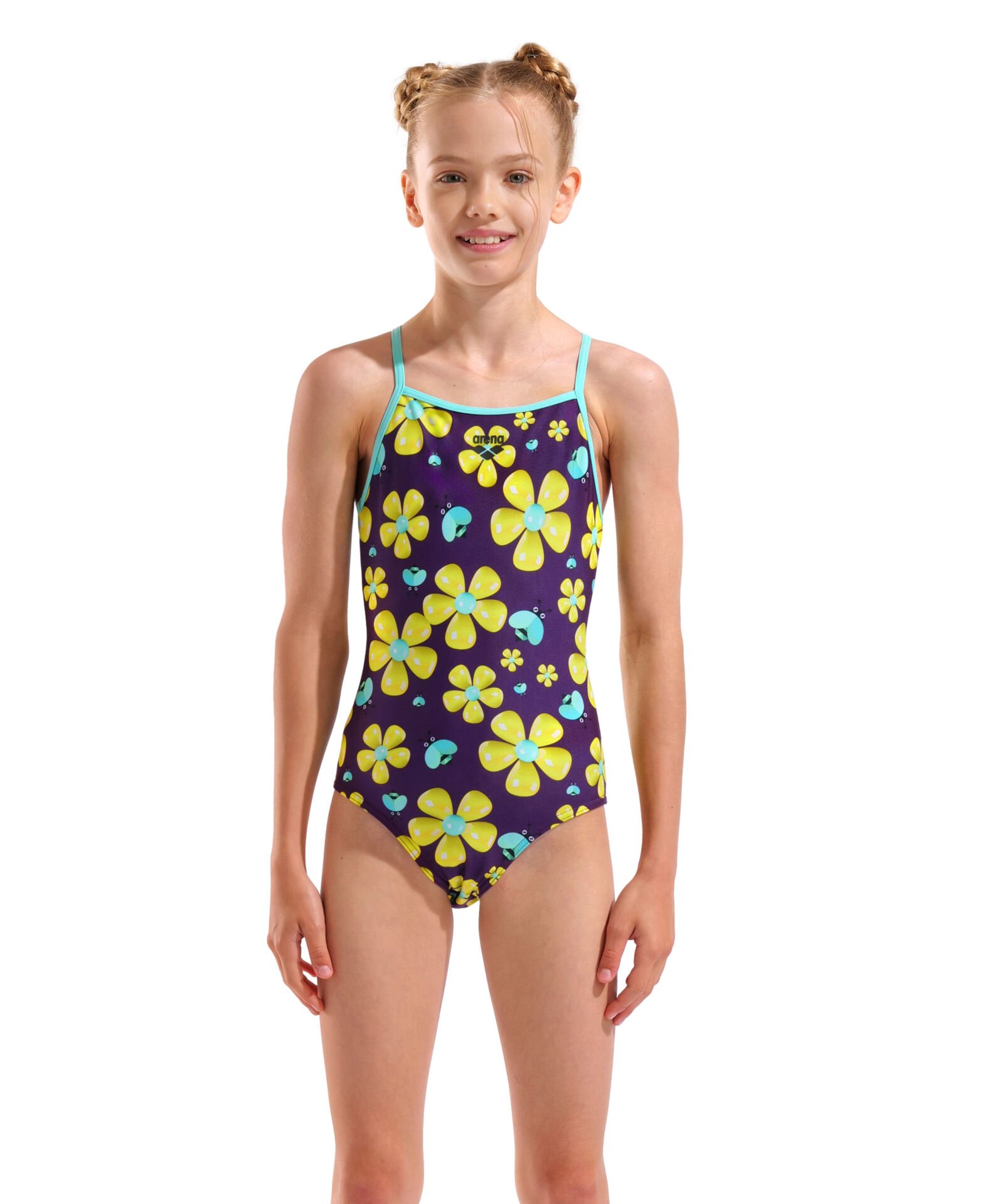 G ARENA SPRING SWIMSUIT LIGHTDROP BACK PLUM
