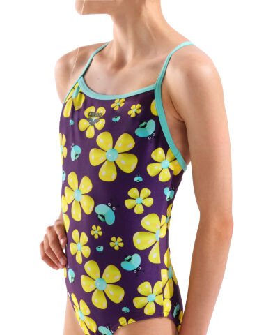 G ARENA SPRING SWIMSUIT LIGHTDROP BACK PLUM