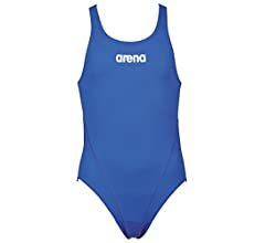 G SOLID SWIM TECH JR KIZ ÇOCUK YÜZÜCÜ MAYOSU /ROYAL-WHITE