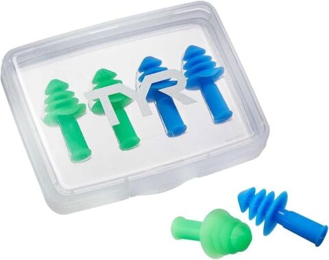 TYR ERGO FLEX EAR PLUG 4 PK / BLUE-GREEN silikon kulak tıkacı