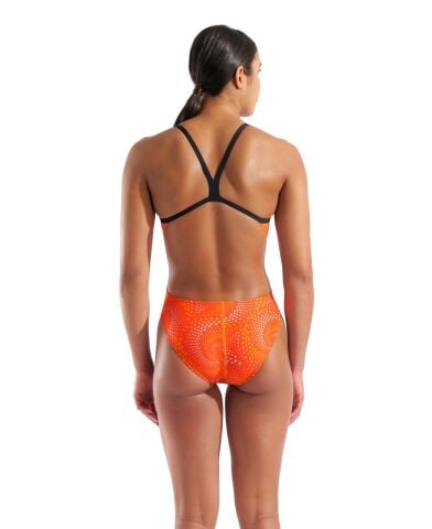 W ARENA FIREFLOW SWIMSUIT CHALLANGE BACK BLACK ORA