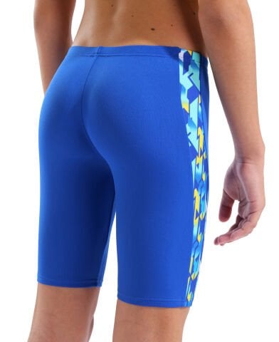 B ARENA PRINT SWIM JAMMER NEON BLUE