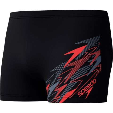 Men's Speedo Medley Logo Aquashorts - Black red Erkek Şort Mayo