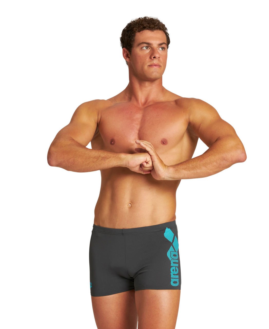 ARENA Herren Badehose Optimal Short – 1er Pack, Chlorresistent, UV-Schutz UPF 50+, Seitenlänge 27 Cm