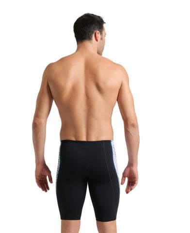 MEN'S ARENA PLANET WATER SWIM JAMMER/ BLACK-WHITE MULTI