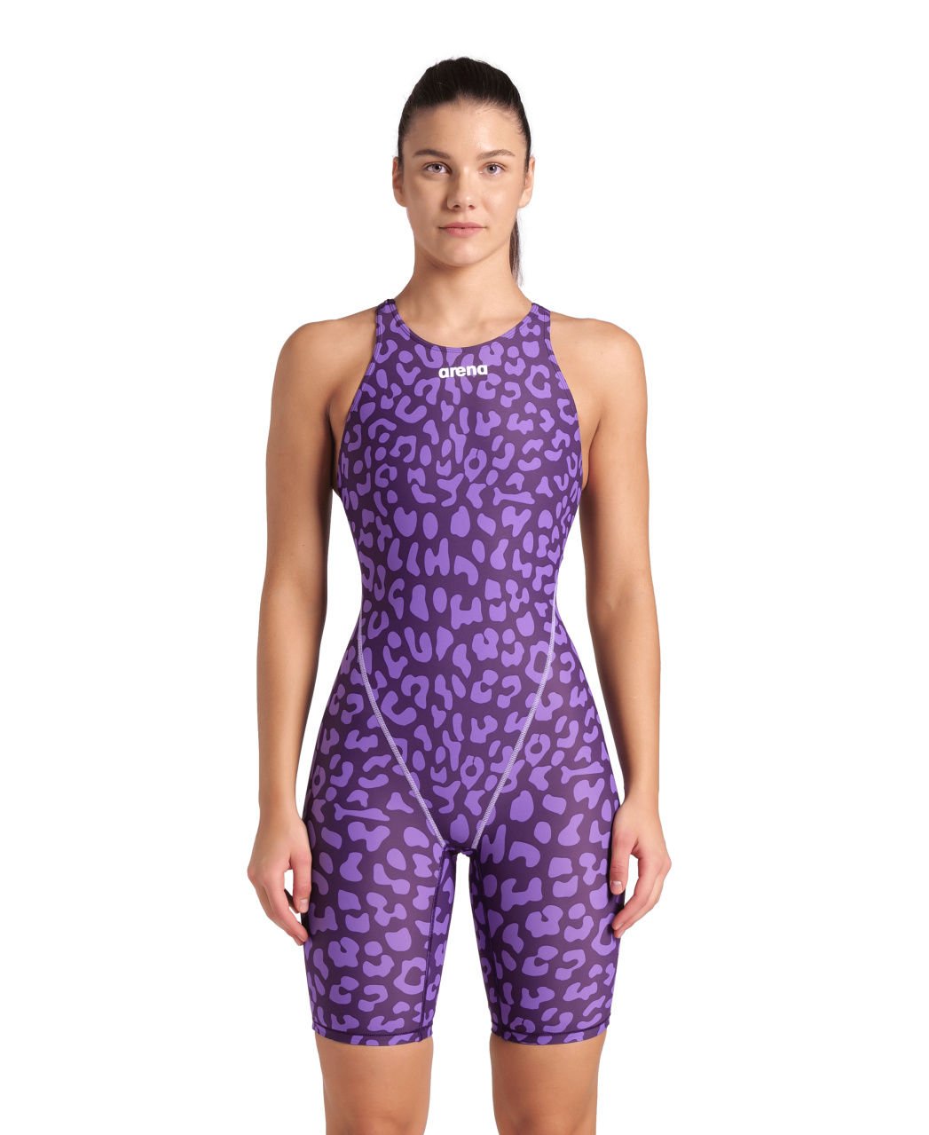 POWERSKIN ST NEXT LE OB/LEOPARD SKIN VIOLET KADIN YARIŞ MAYOSU
