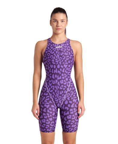 POWERSKIN ST NEXT LE OB/LEOPARD SKIN VIOLET KADIN YARIŞ MAYOSU